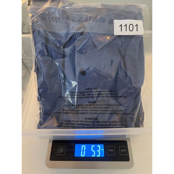 Lululemon Mens Polo Top Shirt Blue Lightweight Size Medium Large? READ - Picture 9 of 9